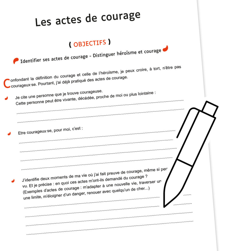 Comitys - Fiche 4 : Les actes de courage